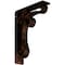 Ekena Millwork Orleans Wrought Iron Bracket, (Triple center brace), Antiqued Copper 2"W x 7 1/2"D x 10"H BKTM02X07X10TOLACO - alternate 1